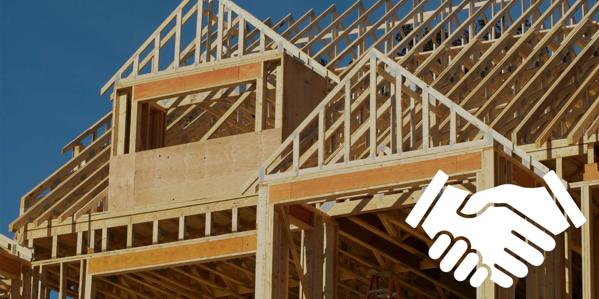 Frame of a custom home being built in New Canaan, CT - TR Design Build