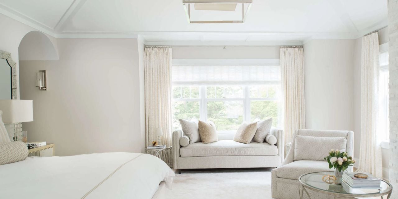 Luxurious master suite interior by TR Design Build in Fairfield County