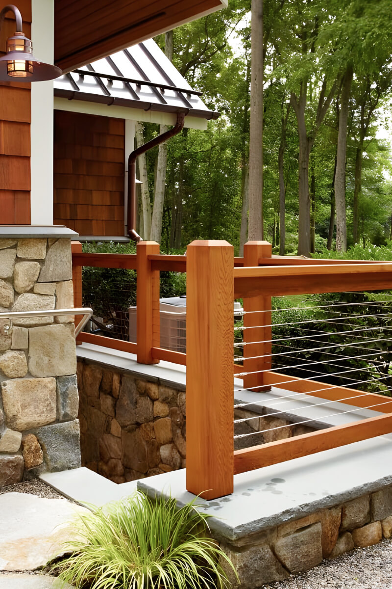 wood patio house design