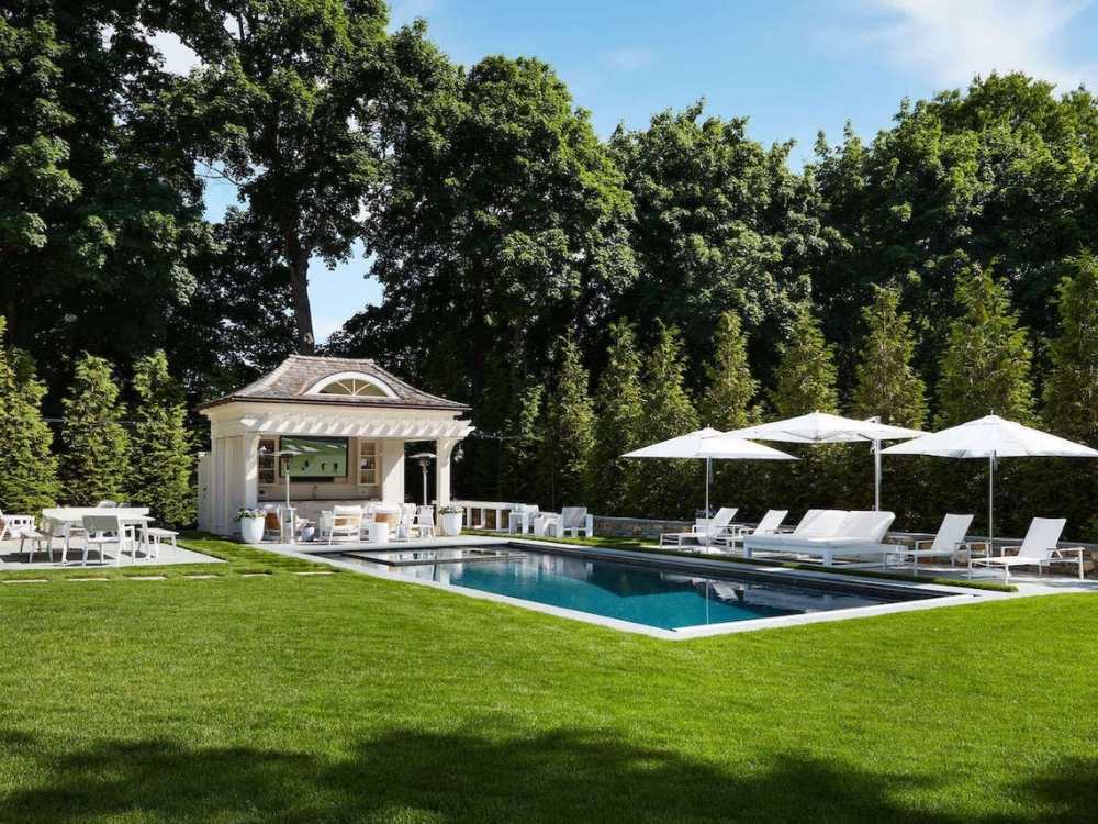 A pool house accessory structure in Fairfield, CT by TR Design-Build A pool house accessory structure in Fairfield, CT by TR Design-Build