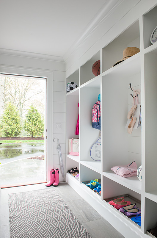 Customized Mudroom Cabinets