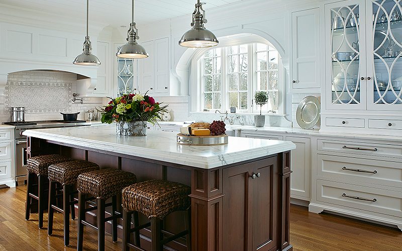Kitchen Marble topped island